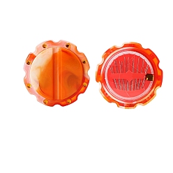 Оранжевый Наборы пластиковых контейнеров для игл, с различными стальными иглами, магнитный органайзер для инструментов, оранжевые, 74 мм