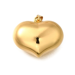 Золотой 304 подвески из нержавеющей стали, шарма сердца, золотые, 25x30x15 мм, отверстие : 8x4 мм