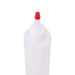 White PandaHall Elite Plastic Glue Bottles, White, 78~147x29~45mm, Capacity: 30ml, 120ml, 180ml, 15pcs/set