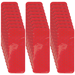 FireBrick 200Pcs PET Multifunctional Reflective Self Adhesive Stickers, Rectangle, FireBrick, 80x30x0.5mm