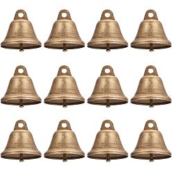 Античная Бронза Железный колокол подвески, античная бронза, 38x36 мм, отверстие : 5 мм