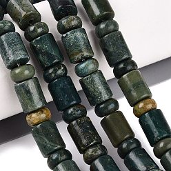 Other Jade Natural Shoushan Jade Beads Strands, Barrel & Rondelle, 8x10mm, Hole: 0.9~1.2mm, about 50~52pcs/strand, 14.57~15.35 inch(37~39cm), Rondelle: 8x4.5~5mm