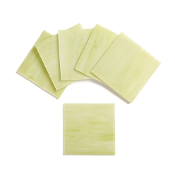 Светлый Золото-желтый Различные стеклянные листы, большой собор стеклянная мозаика, для поделок, светлый золотарник желтый, 100.5x100.5x2.5 мм