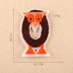 Letter O Computerized Embroidery Cloth Iron on/Sew on Patches, Costume Accessories, Appliques, Letter, Letter.O, 7.1x4.5cm