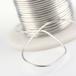 Silver Round Copper Jewelry Wire, Silver, 28 Gauge, 0.3mm, about 9 Feet(3 yards)/roll, 12 rolls/box