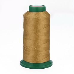 Goldenrod Polyester Sewing Threads, Temperature Heat Resistant Threads, DIY Leather Sewing Craft, Bookbinding, Shoe Repairing, Goldenrod, 0.3mm, 1800m/roll