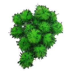 Зеленый лайм Ручной работы поделок кукла ремесло Pom Pom Pom Pom пряжи шарики, с металлического корда, зеленый лайм, 1.5 см, около 1000 шт / упаковка
