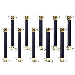 Черный Железная сумка с внутренним гибким каркасом, гибкий пружинный зажим, шрапнель поцелуй замок кошелек рамка, чёрные, 10 см, 10 шт / комплект