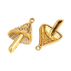 Античное Золото Не содержащие свинца и не содержащие кадмия подвески из тибетского сплава, гриб, длиной около 30 мм , шириной 17.5 мм , толщиной 5.5 мм , отверстия: 1.5 mm.lf 0705 y.antique золотого цвета