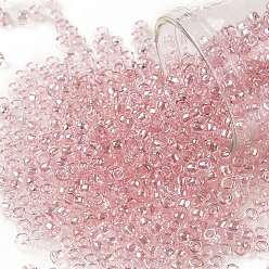 (289) Light French Rose Transparent Luster Тохо 8/0 круглые бусины, японский бисер, (289) светлая французская роза, прозрачный блеск, 8/0, 3 мм, отверстие : 1 мм, Около 222 шт / 10 г