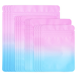 Бледно-Розовый 100 шт. 4 стили пакеты с застежкой-молнией для животных, прямоугольные, градиент цвета, розовый жемчуг, 99~150x70~105x0.1 мм, 25 шт / стиль