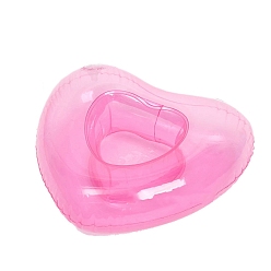 Сердце Кольцо для плавания из пвх, аксессуары для летних вечеринок для кукол, сердце, 190x210 мм