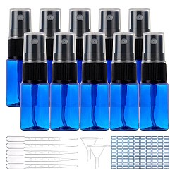 Mixed Color DIY Kits, with Plastic Spray Bottles, Plastic 3ML Disposable Droppers & Mini Transparent Funnel Hoppers and Label Paster, Mixed Color, about 39pcs/set