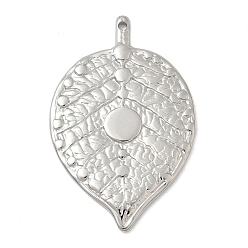 Нержавеющая Сталь Цвет 304 подвески из нержавеющей стали, лист, цвет нержавеющей стали, 43.5x28x2 мм, отверстие : 1.6 мм