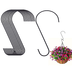 Черный Железные крючки-вешалки S-образной формы, чёрные, 292x200x4 мм