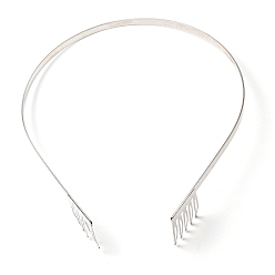 Платина Латунные выводы группы волос, платина, 4.5~25 мм, внутренний диаметр: 115x140 мм