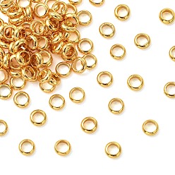 Real 18K Gold Plated SHEGRACE Brass Closed Jump Rings, Round, Cadmium Free & Lead Free & Nickel Free, Real 18K Gold Plated, 3x1.3mm, Inner Diameter: 2mm, 16 Gauge