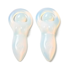 Опал Opalite подвески, прелести богини, 43~43.5x18.5~19x7~8.5 мм, отверстие : 11.5x1.5 мм