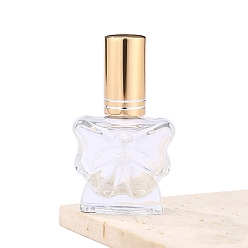 Мокасин 15мл стеклянные флаконы-распылители с эффектом бабочки, распылитель мелкого тумана, многоразовая бутылка, мокасин, 4.1x3x6.9 см, емкость: 15 мл (0.51 жидких унций)