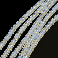 Opalite Brins de perles rondelles opalites, 6~7x3~4mm, Trou: 1mm, Environ 124 pcs/chapelet, 15.7 pouce