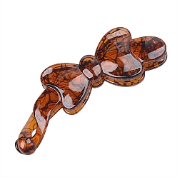 Шоколадный Заколки для волос из смолы в форме банана, бантом, аксессуары для волос для женщин и девочек, цвет шоколада, 97x31 мм