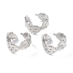 Нержавеющая Сталь Цвет Устойчивые к потускнению 304 кольца из нержавеющей стали, манжеты кольца, долговечный, лист, цвет нержавеющей стали, размер США 7 1/4 (17.5 мм), 8~9 мм