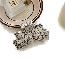 Античный Белый Заколки для волос в форме когтей из ацетата целлюлозы, бантом, старинный белый, 92 мм