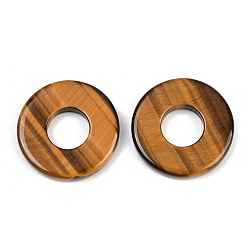 Ring Природных драгоценных камней подвески, геометрические прелести, кольцо прелести, 24~25x3.5~4 мм, отверстие : 10 мм