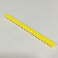 Yellow Hot Melt Plastic Glue Sticks, Use for Glue Gun, Yellow, 100x7mm, about 240pcs/1000g