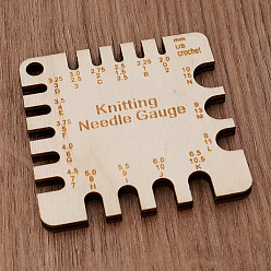 Античный Белый Деревянные швейные линейки, квадратный, старинный белый, 63x63 мм