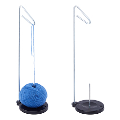 Платина 2 наборы железных держателей ниток, органайзер для ниток для вышивальных и швейных машин, с пластиковыми основаниями, плоско-круглые, платина, 135x410 мм