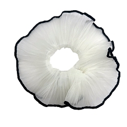 Белый Тканевые аксессуары для волос, резинки для волос для девочек или женщин, складки резинки для волос, белые, 150 мм