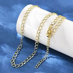 Настоящее золото 18K 4мм латунные витые цепочки ожерелья, долговечный, стойки покрытие, без свинца и без кадмия, реальный 18 k позолоченный, 18.07 дюйм (45.9 см)