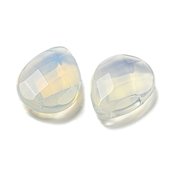 Опал Опалитовые граненые бусины-капли, Топ пробуренной, 25x18x8 мм, отверстие : 0.6 мм