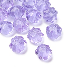 Лиловый Бусины лэмпворк , тыква, сирень, 9~10x8 мм, отверстие : 1.2 мм