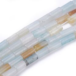 Flower Amazonite Натуральный цветок амазонитовые бусины пряди, колонка, 4x2.2 мм, отверстие : 0.8 мм, около 99 шт / нитка, 15.7 дюйм (40 см)