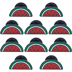 Красный 10 шт. Застежки для булавок из эмалированного сплава в виде арбуза для рюкзака и одежды, красные, 9x20 мм