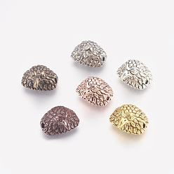 (52) Непрозрачная лаванда Сплавочные овальные бусины тибетского стиля , орел, разноцветные, 9x13x15 мм, отверстие : 2 мм