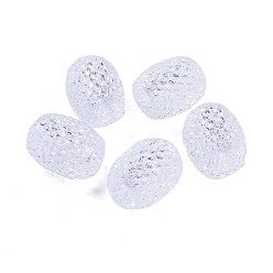 Прозрачный Прозрачные смоляные европейские желейные цветные бусины, большие отверстия баррель бисером, в форме ведра, прозрачные, 15x12.5 мм, отверстие : 5 мм