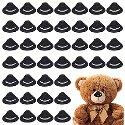 Черный 40 шт. полиэстеровые накладки на нос, чёрные, 16x21x1.5 мм