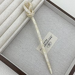 Белый Акриловые палочки для волос, палочки для еды в виде шпилек для женщин, белые, 185 мм