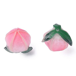 Corail Clair Des perles en plastique, fleur, corail lumière, 16x16x15mm, Trou: 0.9mm