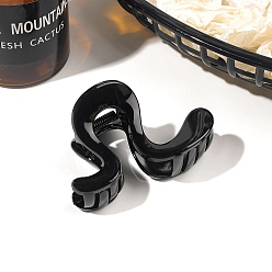 Черный Заколки для волос с когтями из смолы, аксессуары для волос для женщин и девочек, чёрные, 80 мм