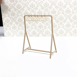 (932FM) Темно-синий аква-матовый с подкладкой Пластиковая вешалка для одежды миниатюрные украшения, аксессуары для домашнего кукольного домика с микро-ландшафтом, притворяясь опорными украшениями, темно-золотистые, 104x57x125 мм