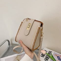 Светло-коричневый Набор сумок через плечо, связанных крючком своими руками, включая материалы сумки из искусственной кожи, загар, 170x140x100 мм