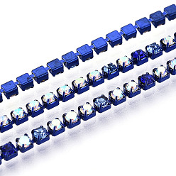 Сапфир Железо горный хрусталь чашка цепи, с катушкой, сапфир, 2x2x2 мм, около 30.00 футов (9.14 м) / рулон