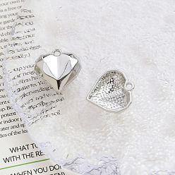 Сердце Подвески из сплава , платина, сердце, 18x17 мм