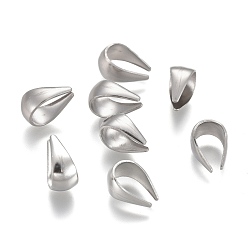 Нержавеющая Сталь Цвет Устойчив к потускнению 304 защелкивающиеся дужки из нержавеющей стали, цвет нержавеющей стали, 8.5x5.5x1~4 мм, внутренний диаметр: 6x4.5 мм