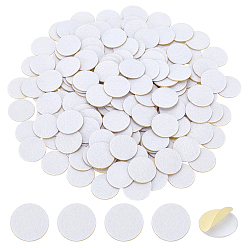 Белый 200шт. самоклеящиеся фетровые наклейки, плоско-круглые, белые, 25x0.9 мм