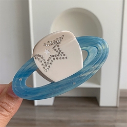 Озёрно--синий Заколки для волос с когтями из ацетата целлюлозы (смола), аксессуары для волос для женщин и девочек, Плут синий, 100x50 мм